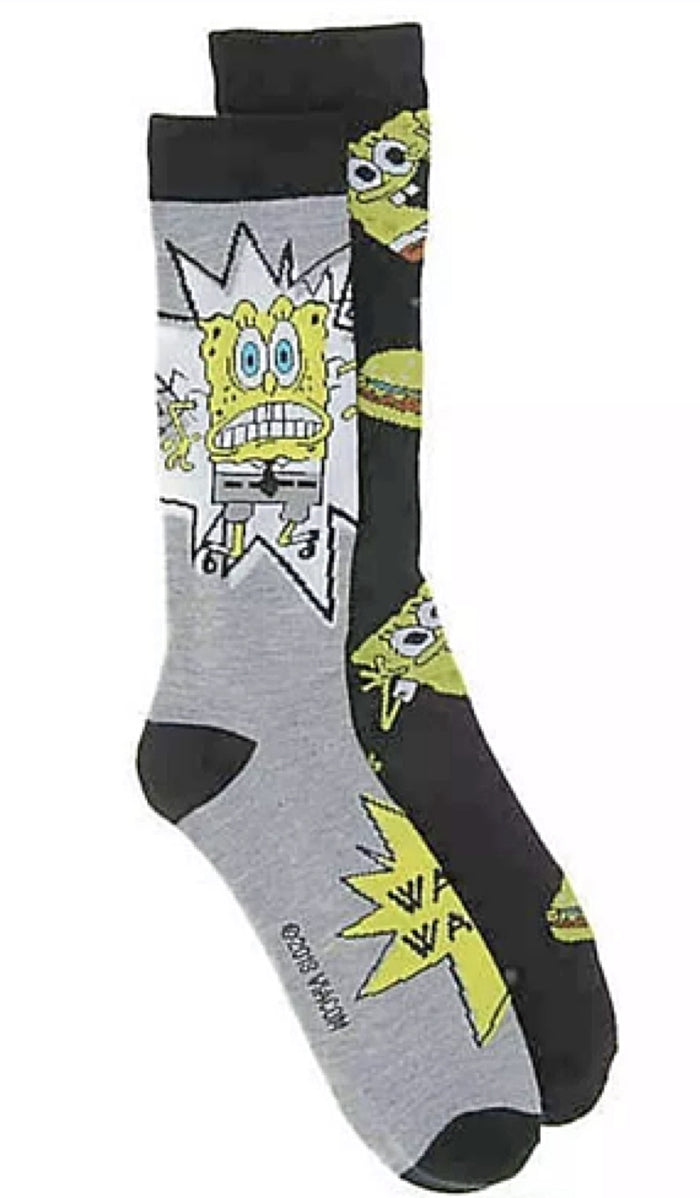 SPONGEBOB SQUAREPANTS Men’s 2 Pair Of Socks ‘WAKEY WAKEY