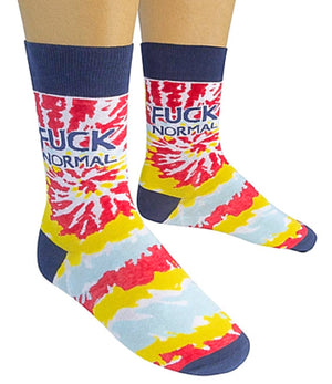 FUNATIC Brand Unisex Socks FUCK NORMAL - Novelty Socks for Less