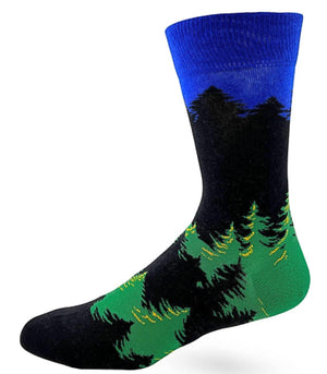 FABDAZ BRAND MEN’S ‘MAY THE FOREST BE WITH YOU’ SOCKS - Novelty Socks for Less