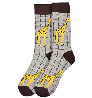 PARQUET BRAND Mens GIRAFFE Socks - Novelty Socks for Less