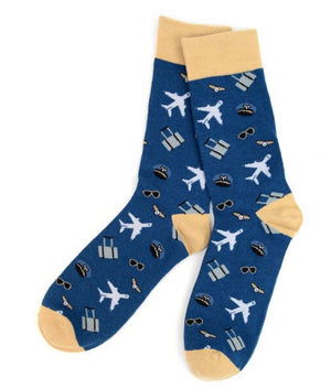 Parquet Brand Men’s PILOT/AVIATOR Socks - Novelty Socks for Less