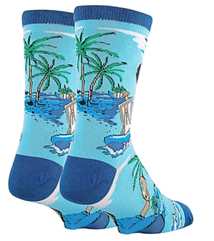 BOB ROSS Men’s ‘WAVES’ Socks OOOH YEAH Brand - Novelty Socks for Less