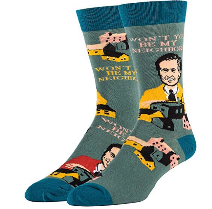 OOOH YEAH Brand Men’s MISTER ROGERS Socks ‘WON'T YOU BE MY NEIGHBOR'