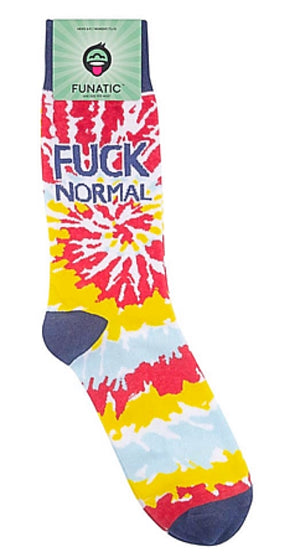 FUNATIC Brand Unisex Socks FUCK NORMAL - Novelty Socks for Less