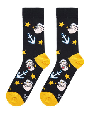 POPEYE THE SAILOR Men’s Socks COOL SOCKS Brand - Novelty Socks for Less