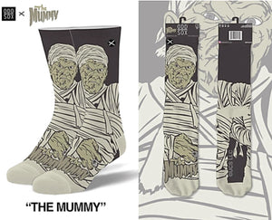 THE MUMMY MEN’S 360 UNIVERSAL MONSTERS HALLOWEEN SOCKS ODD SOX BRAND - Novelty Socks for Less