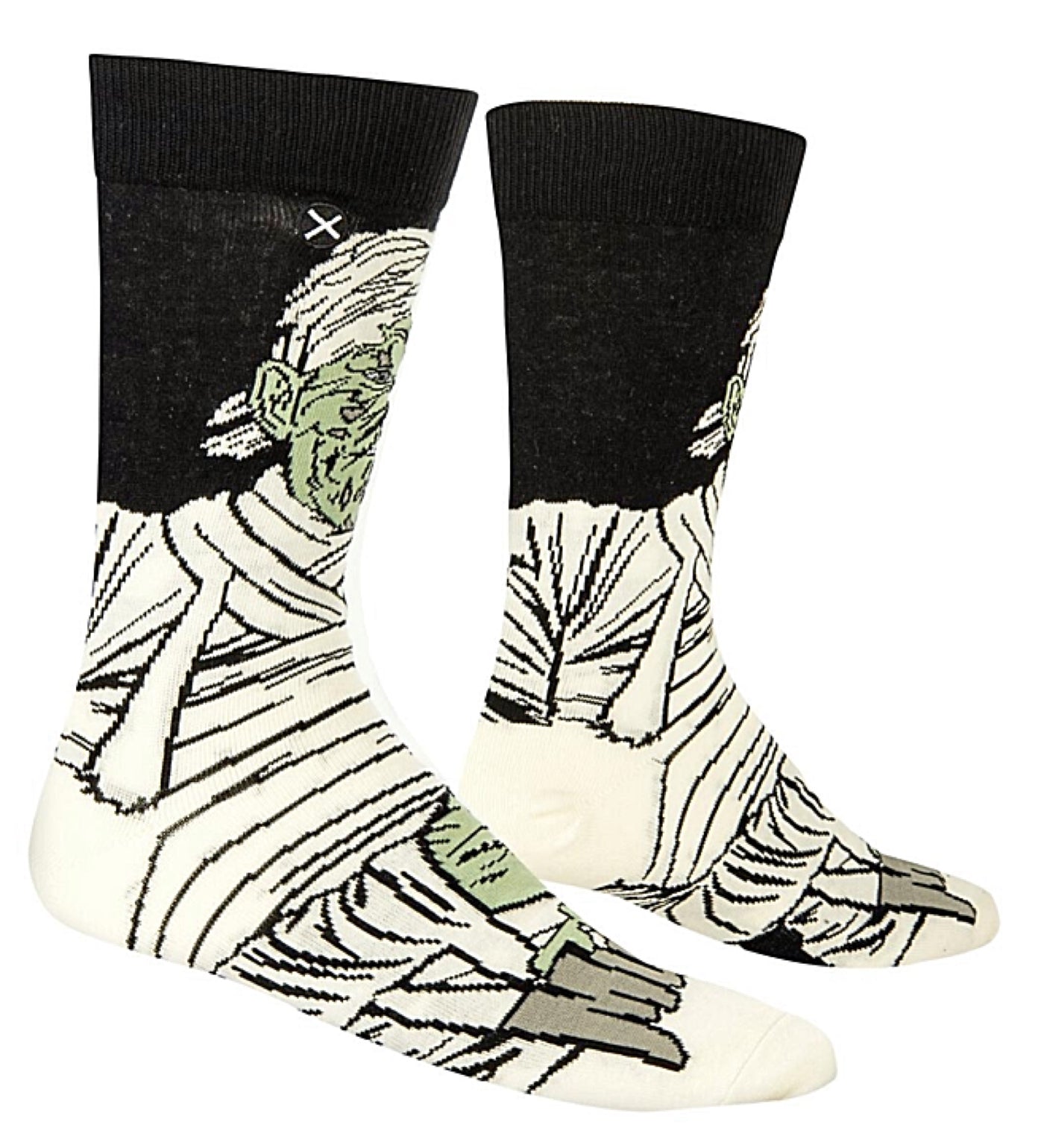 universal monsters socks THE MUMMY MEN'S 360 UNIVERSAL MONSTERS HALLOWEEN SOCKS ODD SOX BRAND