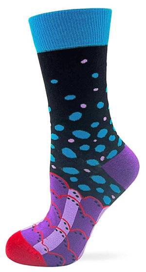 FABDAZ BRAND LADIES FROG SOCKS ‘PEACE OUT’ - Novelty Socks for Less