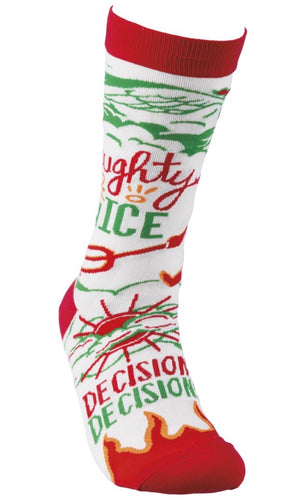 PRIMITIVES BY KATHY NAUGHTY OR NICE UNISEX ADULT - Novelty Socks for Less