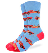 GOOD LUCK SOCK Brand Men’s HOT WHEELS Socks HOTRODS - Novelty Socks for Less