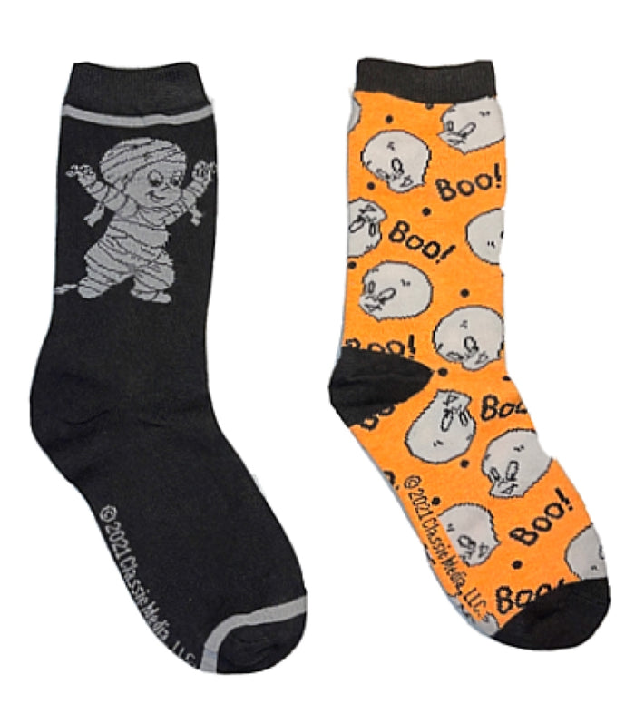 CASPER THE FRIENDLY GHOST LADIES 2 Pair Of HALLOWEEN Socks
