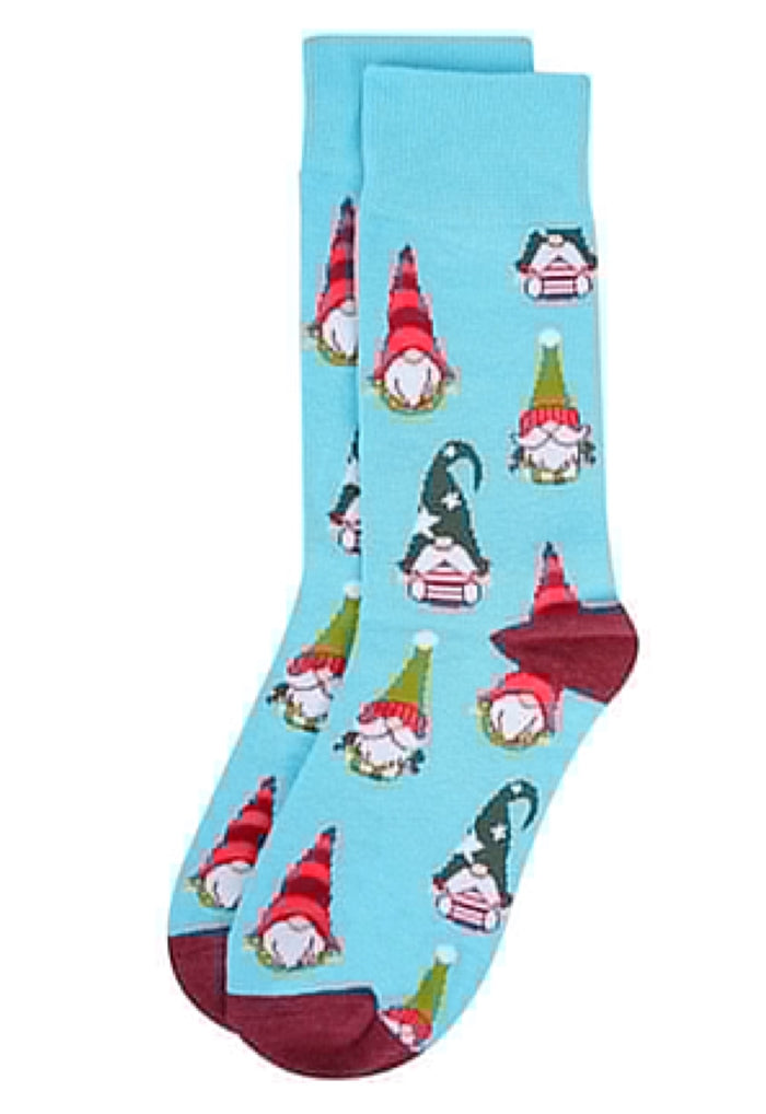 PARQUET Brand Men’s CHRISTMAS GNOMES Socks GNOMES ALL OVER