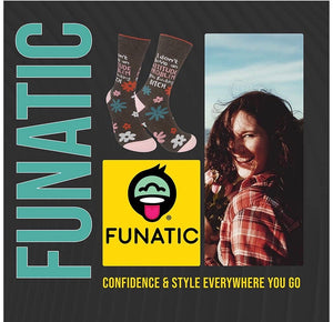 FUNATIC BRAND ‘I DON’T HAVE AN ATTITUDE PROBLEM YOU FUCKING BITCH' Socks - Novelty Socks for Less