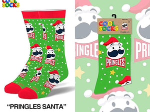 PRINGLES CHIPS MEN’S CHRISTMAS SOCKS COOL SOCKS BRAND - Novelty Socks for Less