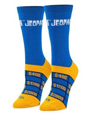 JEOPARDY GAME SHOW Ladies Socks COOL SOCKS Brand - Novelty Socks for Less
