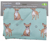 COMFIES UNISEX CHIHUAHUA PAJAMA BOTTOMS E&S PETS. (CHOOSE SIZE) - Novelty Socks for Less