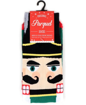 Parquet Brand Men’s NUTCRACKER Socks - Novelty Socks for Less
