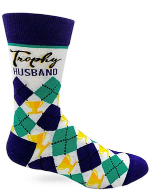 FABDAZ BRAND MEN’S TROPHY HUSBAND SOCKS - Novelty Socks for Less