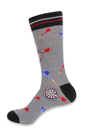 PARQUET Brand Men’s DART BOARD Socks - Novelty Socks for Less