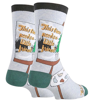 BOB ROSS Men’s ‘HUG A TREE’ Socks OOOH YEAH Brand - Novelty Socks for Less