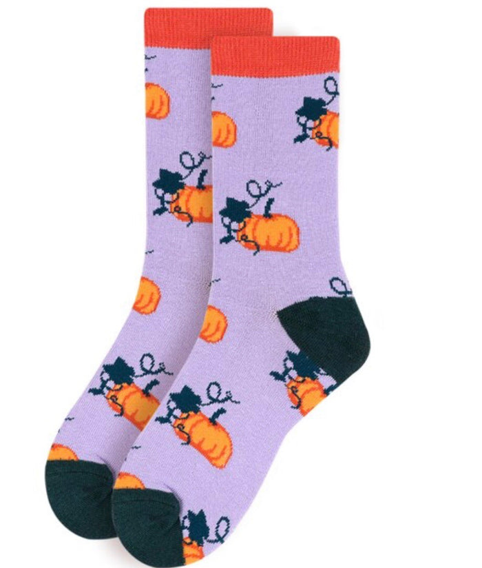 Parquet Brand Ladies PUMPKIN Halloween Socks