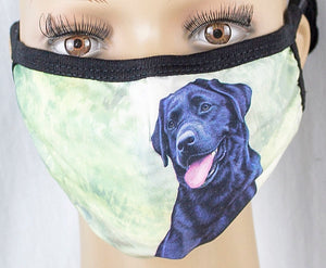 E&S Pets Brand BLACK LABRADOR Dog Adult Face Mask Cover - Novelty Socks for Less