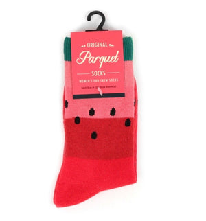 PARQUET BRAND Ladies WATERMELON Socks - Novelty Socks for Less