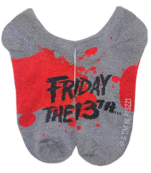 FRIDAY THE 13th LADIES 10 PAIR OF JASON VOORHEES NO SHOW SOCKS - Novelty Socks for Less