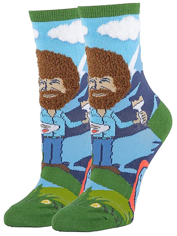 BOB ROSS Ladies ‘LET’S GET CRAZY’ Socks ‘OOOH YEAH Brand