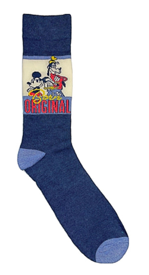 DISNEY’S MICKEY MOUSE Men’s Socks With DONALD DUCK & GOOFY ‘BORN ORIGINAL’ - Novelty Socks for Less