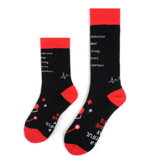 PARQUET BRAND Ladies HEALTHCARE Socks ‘IT’s A BEAUTIFUL DAY TO SAVE  LIVES’ - Novelty Socks for Less