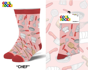 COOL SOCKS Brand Ladies CHEF Socks - Novelty Socks for Less