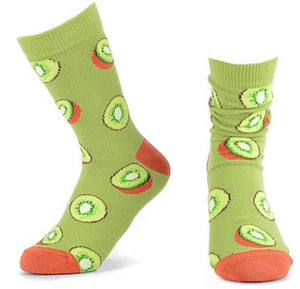 PARQUET BRAND Ladies KIWI FRUIT Socks - Novelty Socks for Less