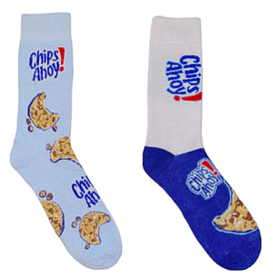 CHIPS AHOY COOKIES Unisex 2 Pair Of Socks ODD SOX Brand - Novelty Socks for Less