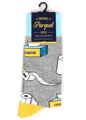 PARQUET BRAND Men’s TOILET PAPER/TISSUES Socks - Novelty Socks for Less