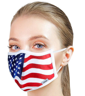 ODD SOX OFFICIAL Brand Adult Face Mask PATRIOTIC AMERICAN FLAG - Novelty Socks for Less