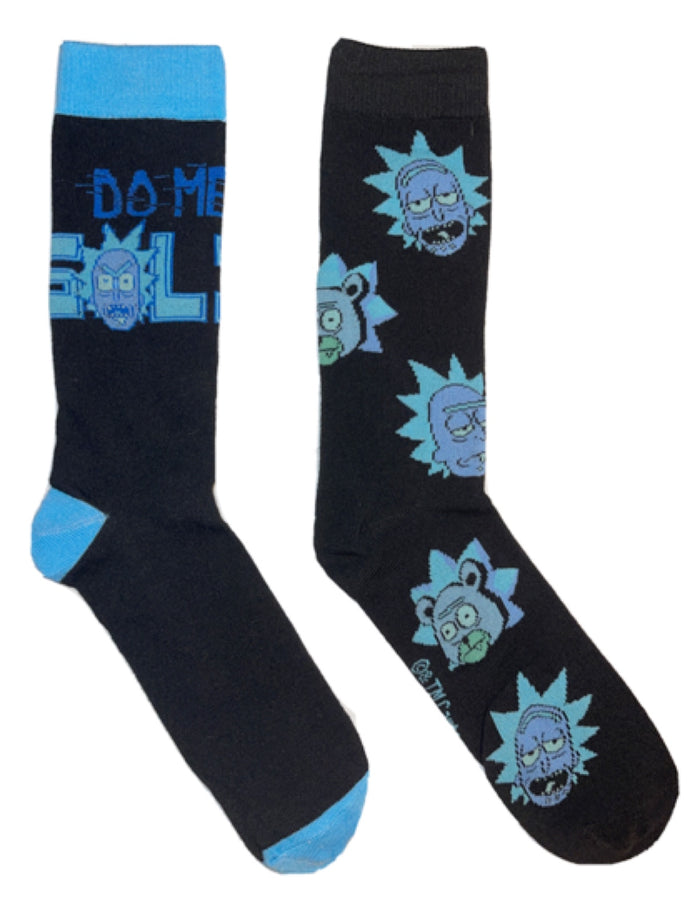 RICK & MORTY MEN’s 2 Pair Of Socks ‘DO ME A SOLID’