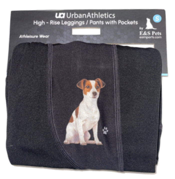 URBAN ATHLETICS Ladies JACK RUSSELL High Rise Leggings With Pockets E&S Pets