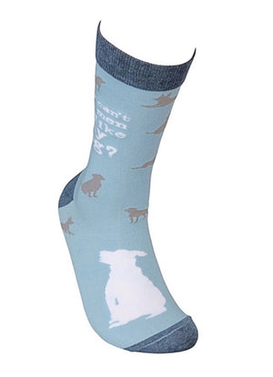 PRIMITIVES BY KATHY ‘WHY CAN’T ALL MEN BE LIKE MY DOG’ - Novelty Socks for Less