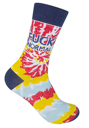 FUNATIC Brand Unisex Socks FUCK NORMAL - Novelty Socks for Less