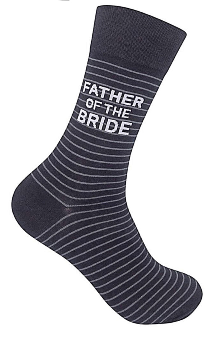 FUNATIC Brand Unisex Wedding Socks FATHER OF THE BRIDE