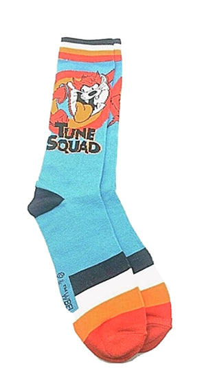 LOONEY TUNES SPACE JAM Men’s Socks TASMANIAN DEVIL ‘TUNE SQUAD’ - Novelty Socks for Less
