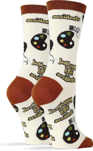 OOOH YEAH Ladies BOB ROSS - Novelty Socks for Less
