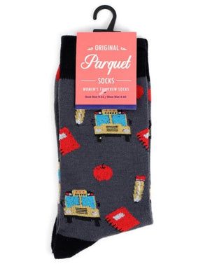 PARQUET BRAND Ladies SCHOOL TEACHER Socks - Novelty Socks for Less