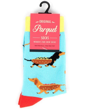 Parquet Brand Ladies DACHSHUND DOGS Socks - Novelty Socks for Less