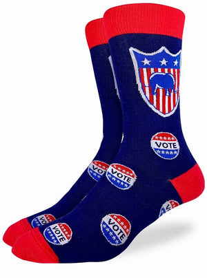 GOOD LUCK SOCK Mens VOTE REPUBLICAN - Novelty Socks for Less