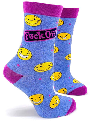 FABDAZ Brand Ladies FUCK OFF Socks - Novelty Socks for Less