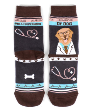 PARQUET Brand Ladies Dr. DOG Socks - Novelty Socks for Less