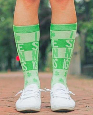 CRAZY DOG BRAND MEN’S ST. PATRICKS DAY SOCKS ‘I LOVE SHENANIGANS’ - Novelty Socks for Less