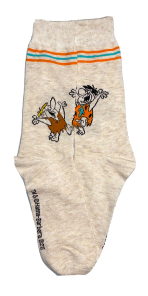 THE FLINTSTONES Men’s 2 Pair Of Socks FRED & BARNEY - Novelty Socks for Less
